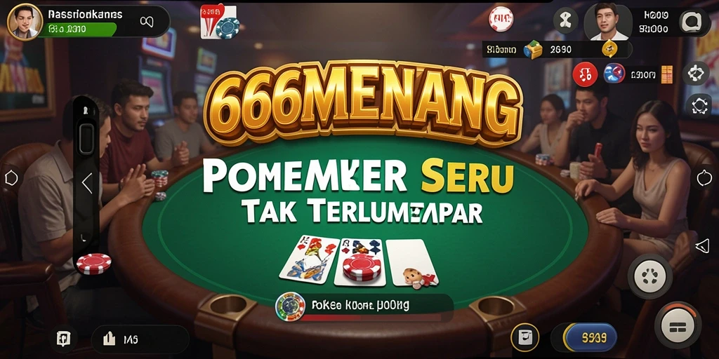 Gameplay mendebarkan Poker di 666MENANG.