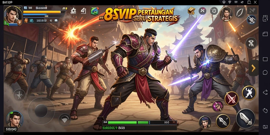 Screenshot utama <strong>8SVIP</strong> menampilkan aksi pertarungan yang mendebarkan.