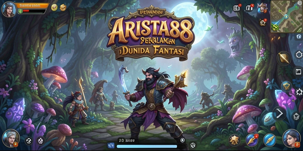 Tampilan gameplay ARISTA88 yang mendebarkan dan penuh warna.