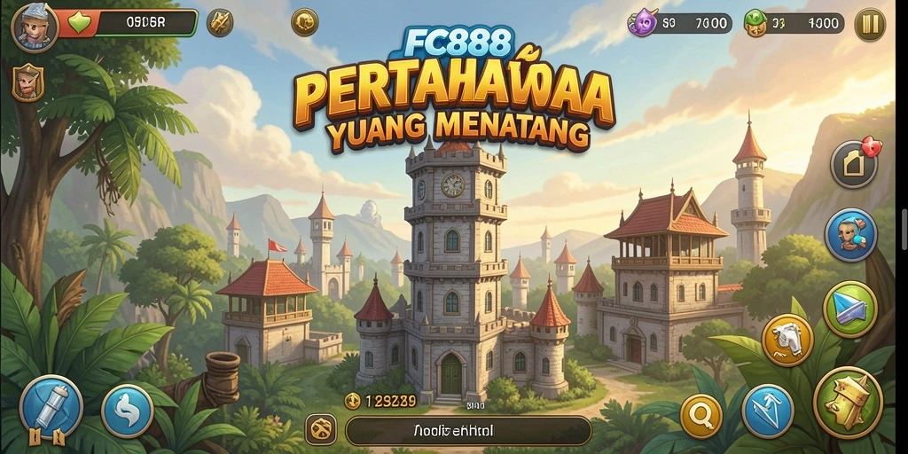 Tampilan menarik dari gameplay Tower Defense FC888 yang menantang.