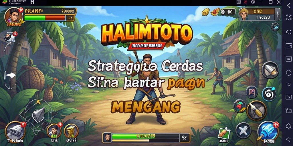 Tampilan aksi pertempuran strategis dalam HALIMTOTO yang mendebarkan.