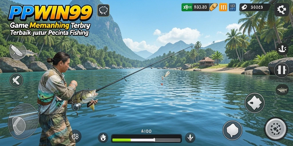 Screenshot menampilkan suasana memancing yang menggembirakan dalam PPWIN99.