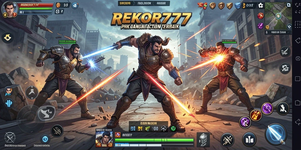 Tampilan gameplay seru dengan aksi pertarungan yang intens.